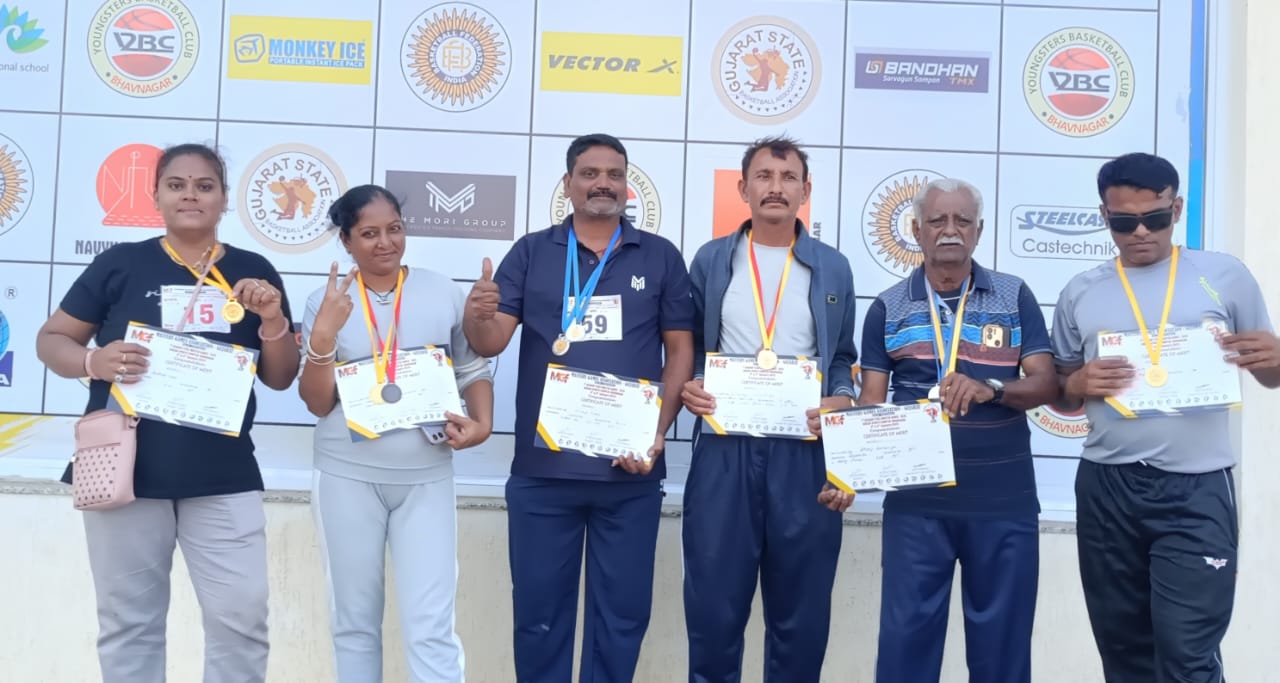 રાજ્ય કક્ષાની માસ્ટર એથલેટિક્સમાં દ્વારકાના ભડકેશ્વર યોગ ગ્રુપના ખેલાડીઓનું શાનદાર પ્રદર્શન