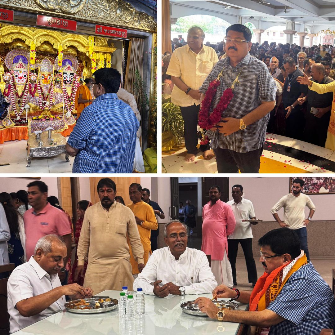 રામનવમીના પવિત્ર પર્વે અમદાવાદના જગન્નાથજી મંદિરમાં ધર્મલાભ લેતા પરિમલ નથવાણી