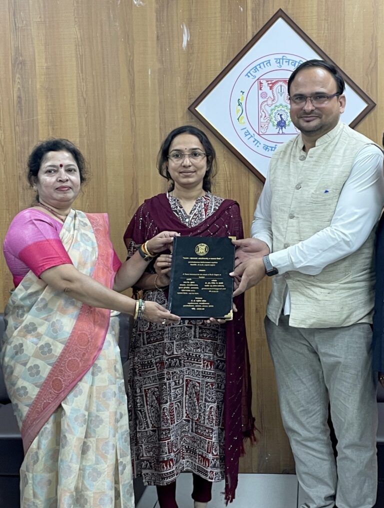 ભાવનગરના જલ્લ્પાબેન મુંજપરાએ રામાયણ અને મહાભારતકાલીન પાકકલા વિષય પર PhDની પદવી પ્રાપ્ત કરી
